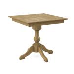 Build Your Own Pedestal Table w/ 36" Square Tabletop w/ Reverse Bevel Edge - Image 11