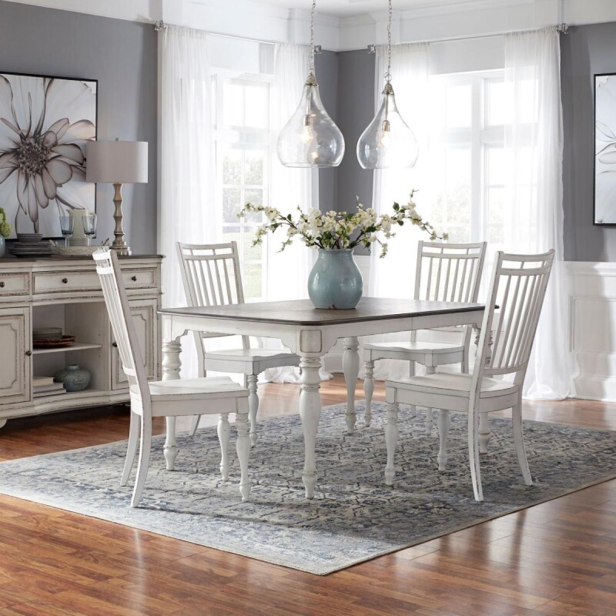 Magnolia Manor Opt 5 Piece Leg Table Set - Image 2