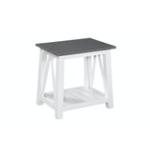 Home Accents - Surrey End Table in Hather Gray and White - Image 4