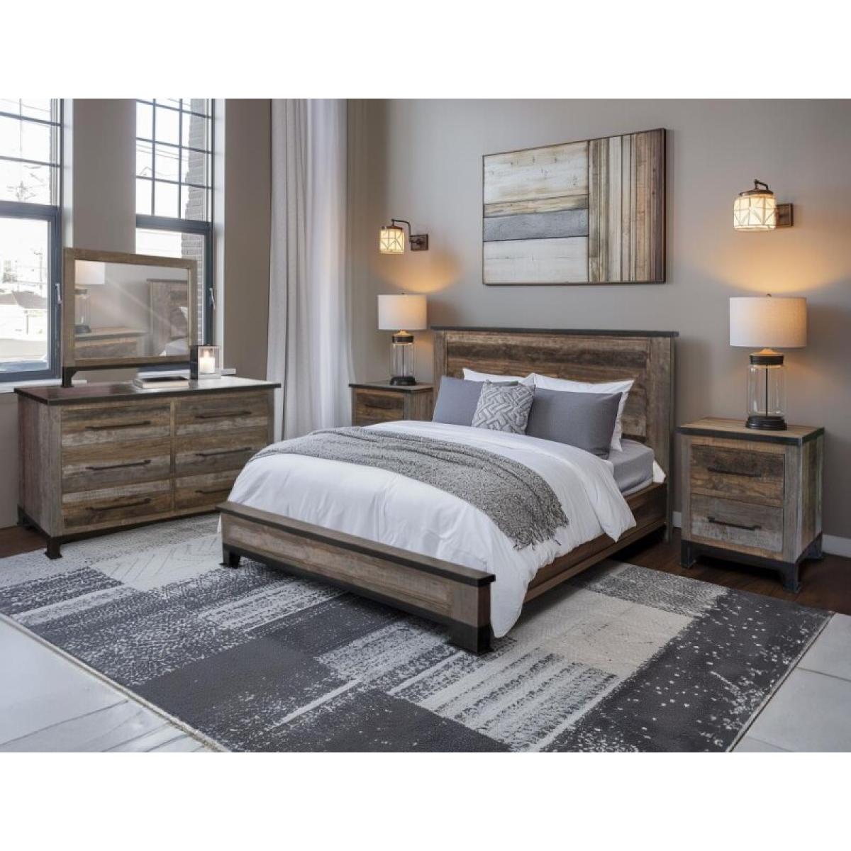6/6 Headboard - Antique - Image 4