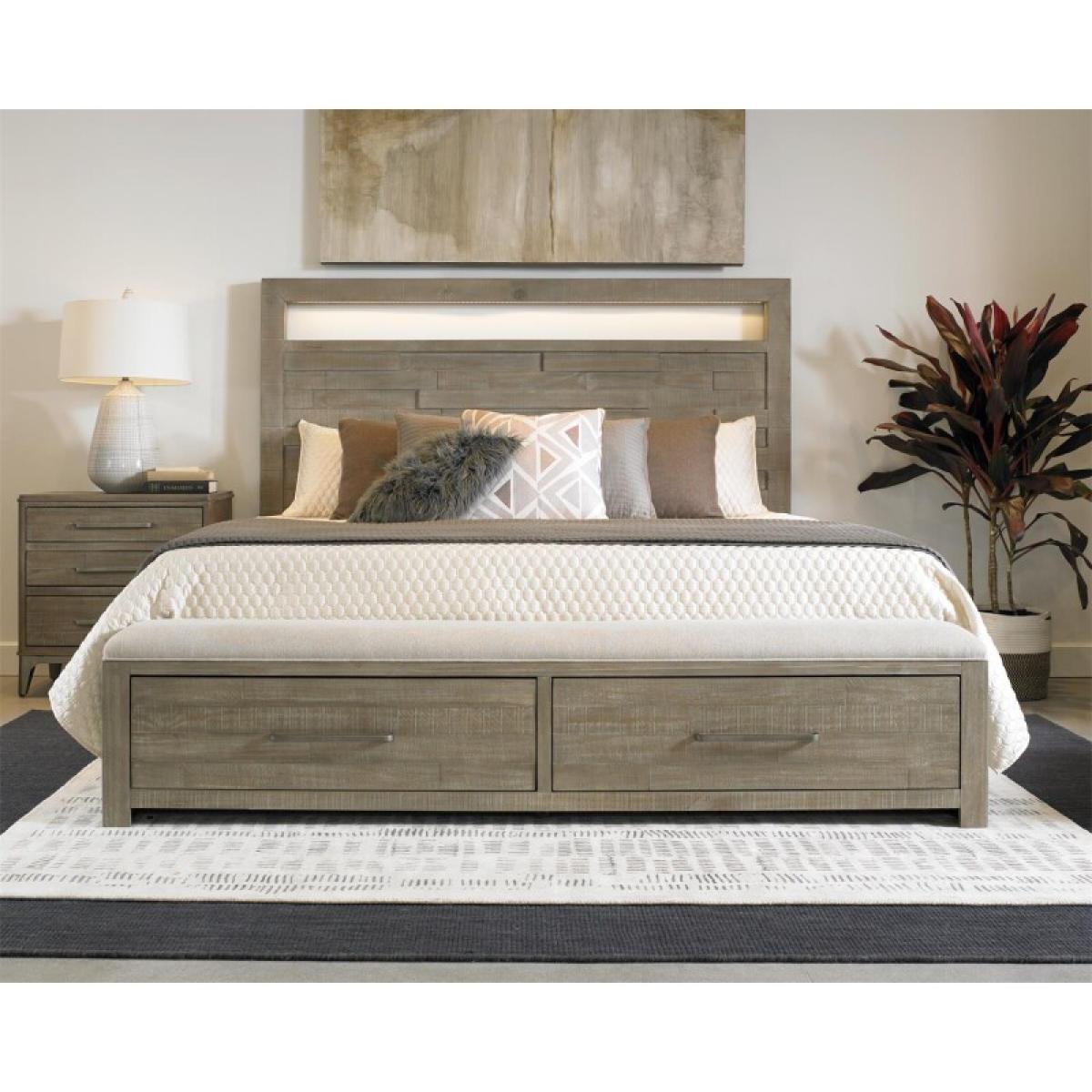Intrigue King Led Panel Storage Bed - Image 2
