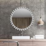 Cyra Round Mirror, White - Image 7