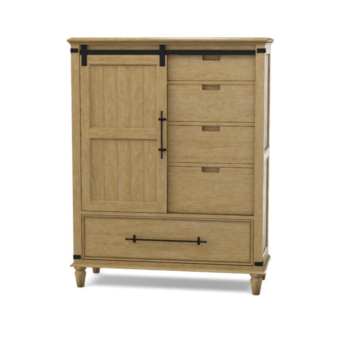 Farmhouse Chic Sliding Door Chest - Image 6