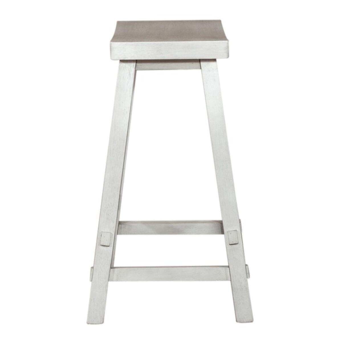 Creations 24 Inch Sawhorse Counter Stool - White - Image 5