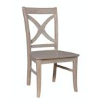 Cosmopolitan Collection - Salerno Chair in Taupe Gray