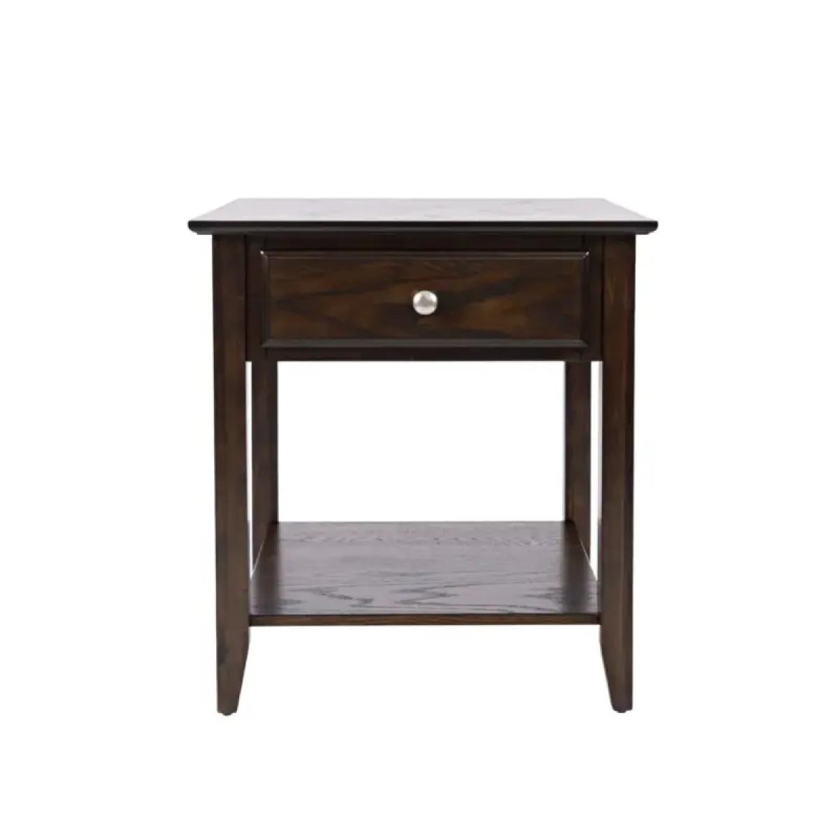 3fbe31ccef090d539bd29c1dcc8f5cbf Espresso End Table - Image 1