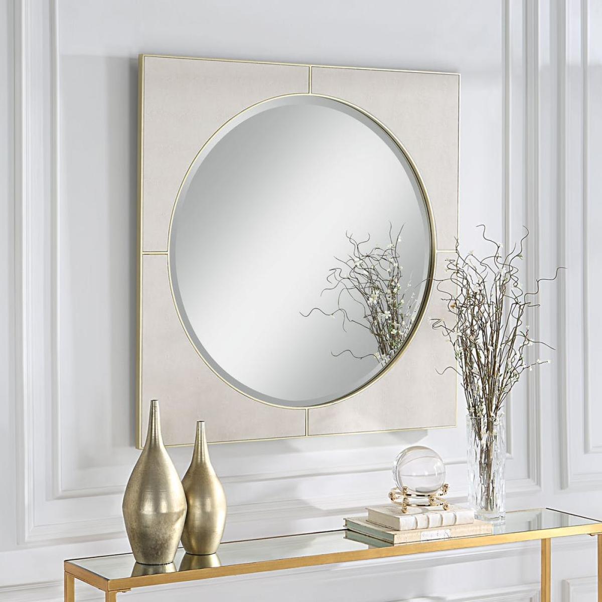 Cyprus Square Mirror, White - Image 6
