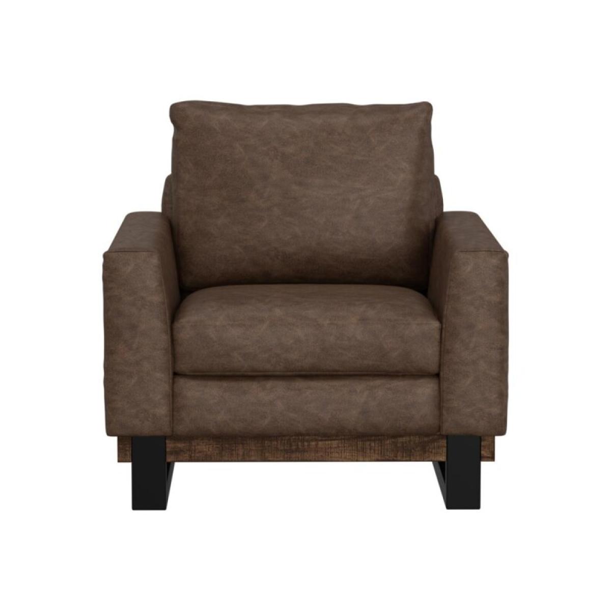 Metal & Wood Base, Armchair - Blackburn - Image 3