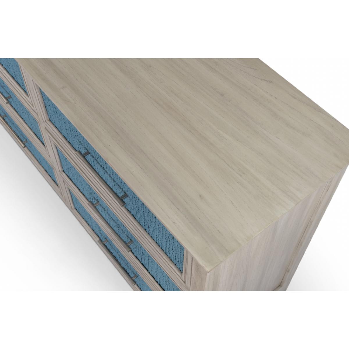 Ocean Isles 6 Drawer Woven Dresser - Image 6