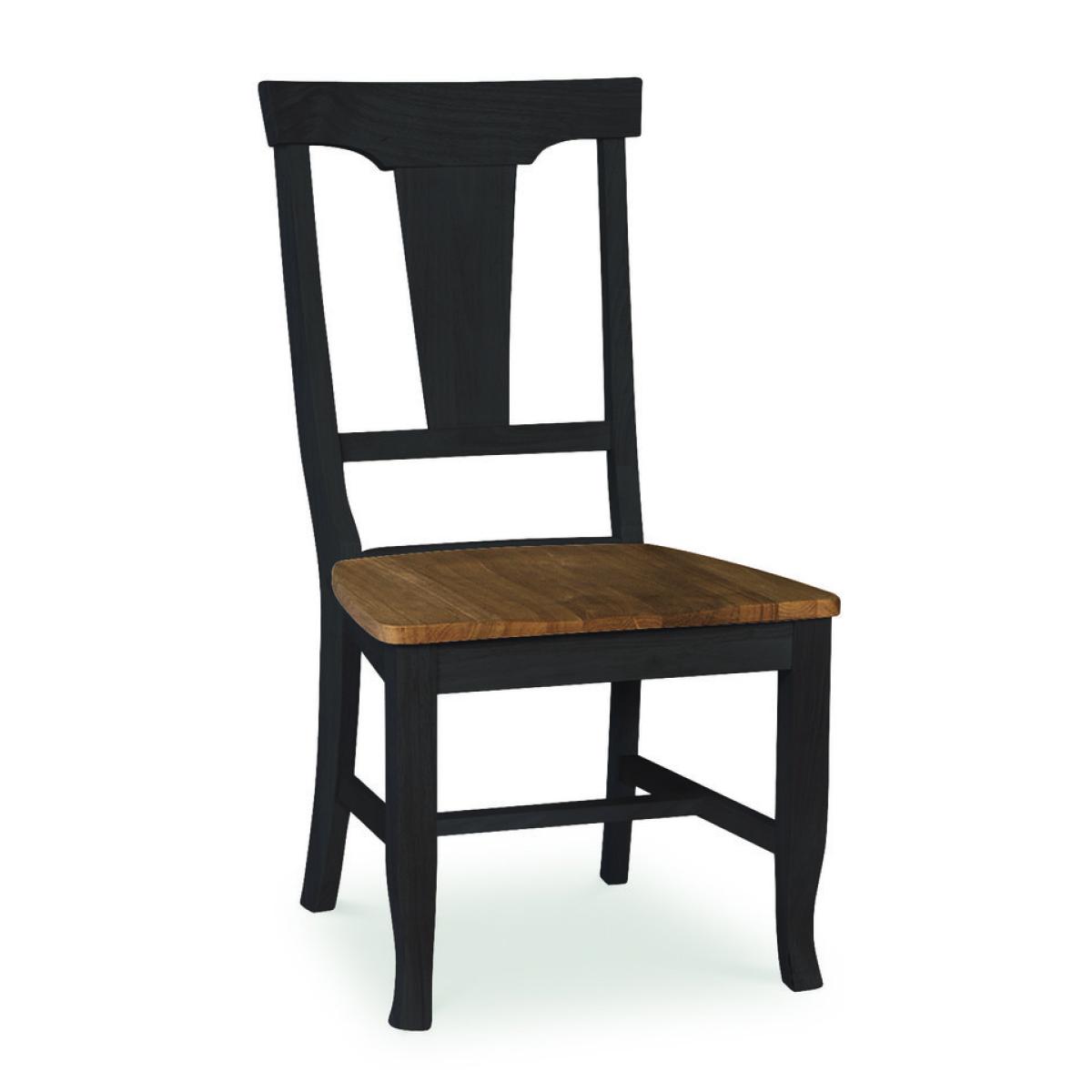Vista Collection Panel Back Chair in Hickory & Coal - Image 2