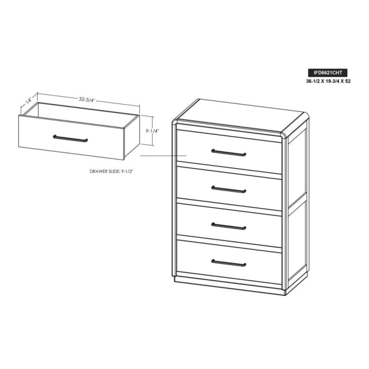 4 Drawer Chest - Mezquite - Image 2