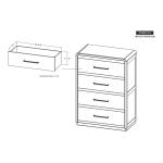 4 Drawer Chest - Mezquite