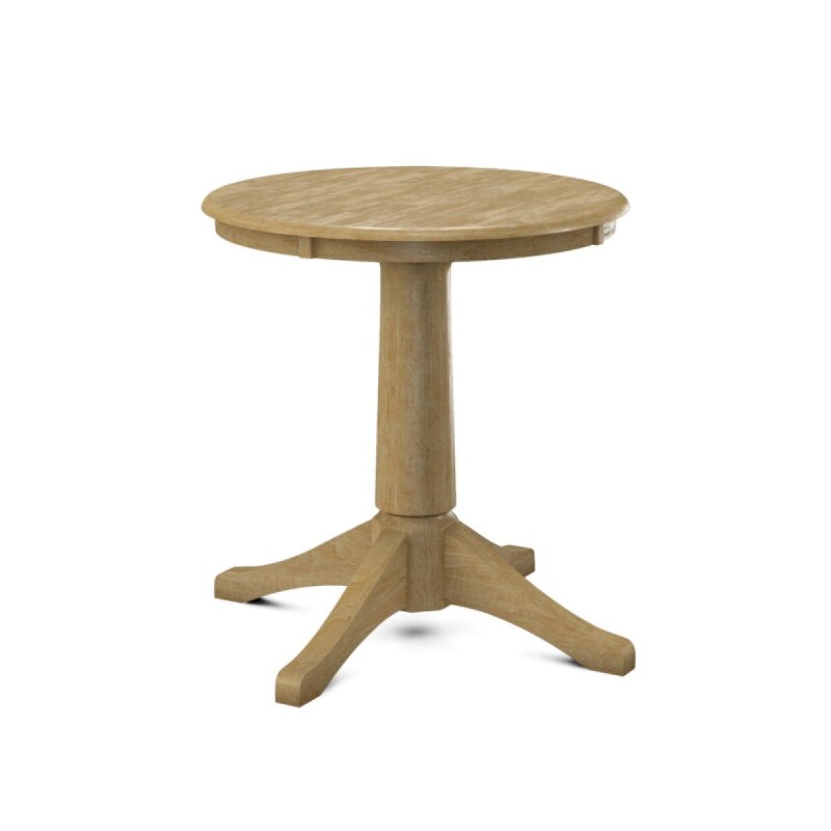 Build Your Own Pedestal Table w/30"H Small Transitional Pedestal - Image 8
