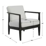 Brunei Accent Chair, White - Image 11