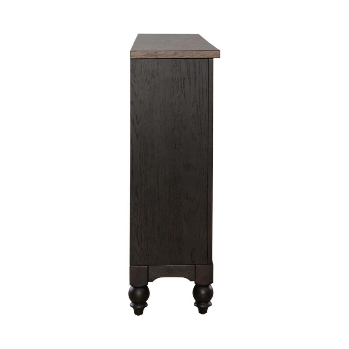 Americana Farmhouse Hall Buffet- Black - Image 4