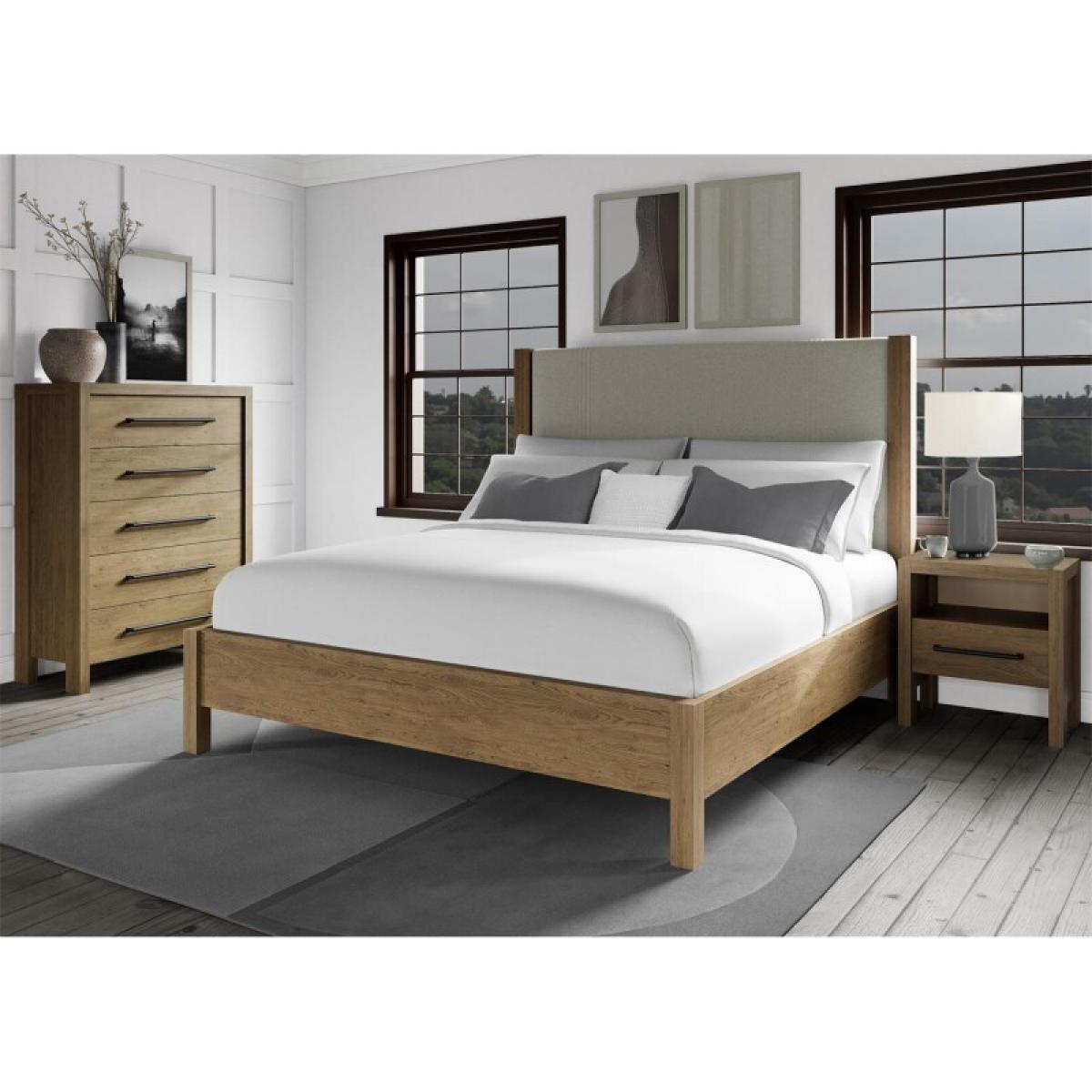 Davie King Upholstered Bed - Image 11