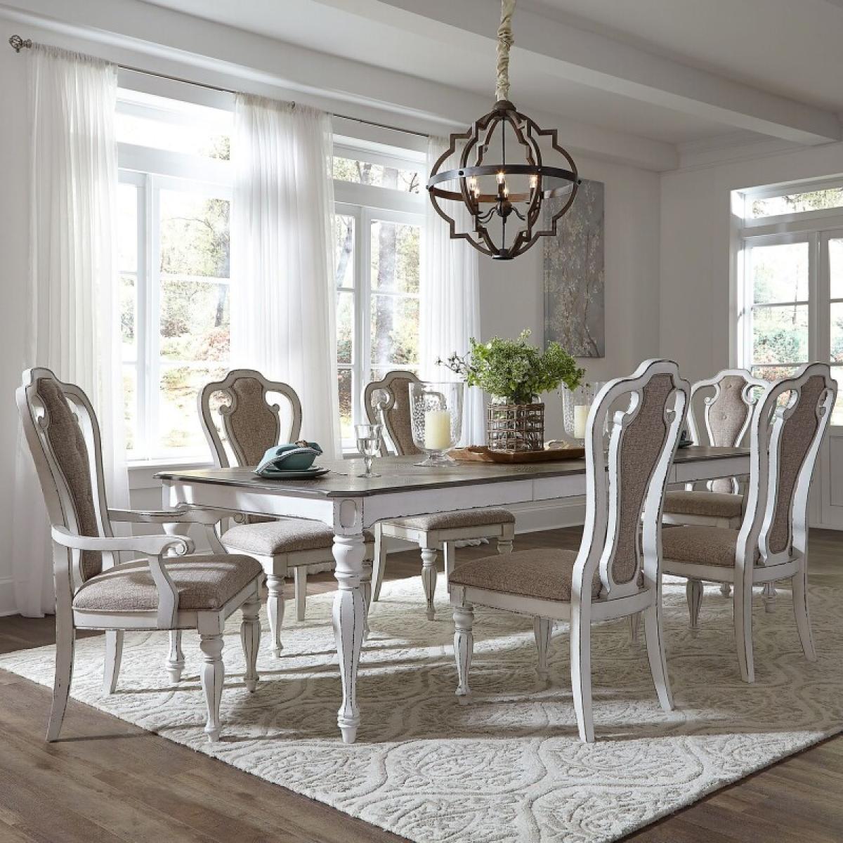 Magnolia Manor 7 Piece Leg Table Set - Image 2