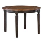 Vista Collection Solid Round Top Table in Hickory & Coal