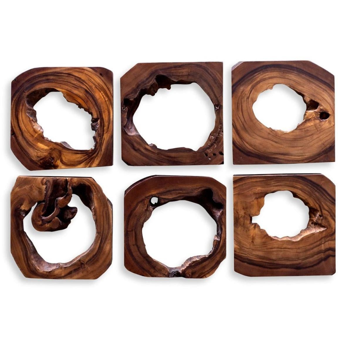 Adlai Wood Wall Decor, S/6 - Image 2