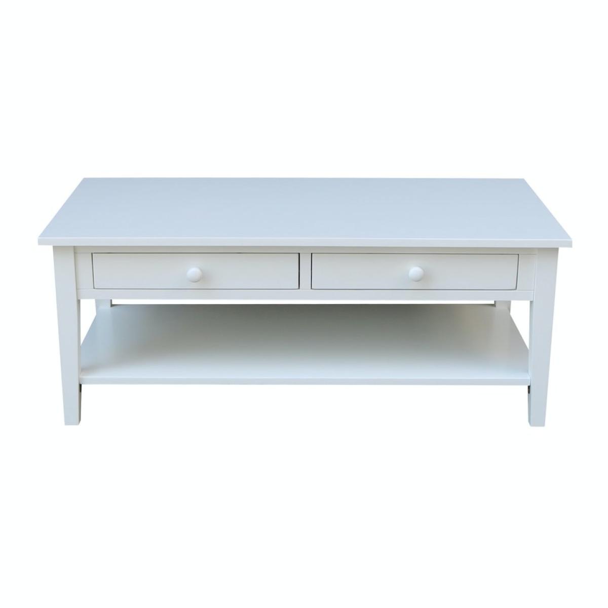 Destinations Collection - Spencer Coffee Table in Pure White - Image 4