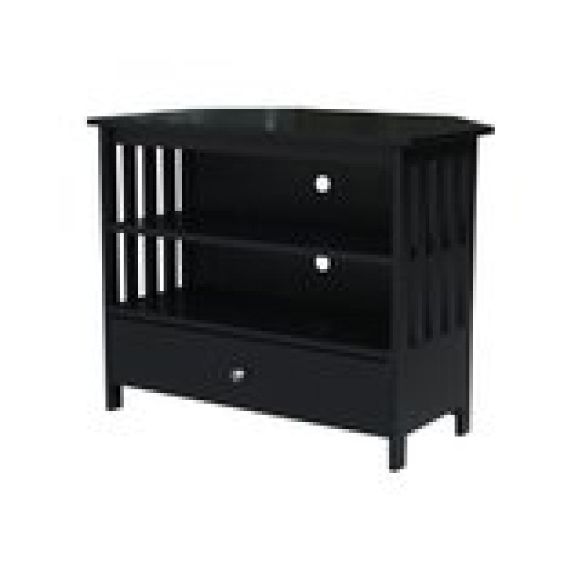 Destinations Collection - Mission Corner TV Stand in Black - Image 7