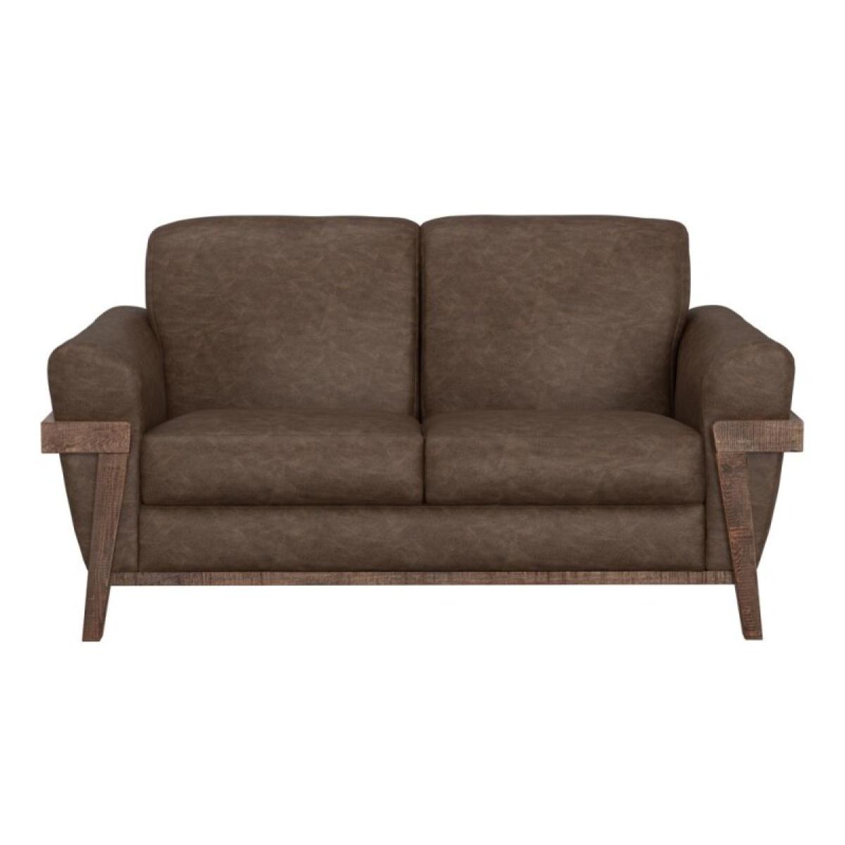 Wooden Frame & Base, Loveseat - Loft Brown - Image 3