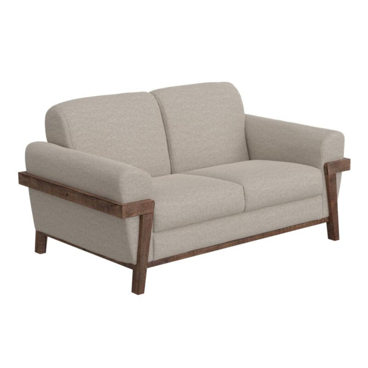 Wooden Frame & Base, Loveseat - Loft Brown - Image 2