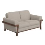 Wooden Frame & Base, Loveseat - Loft Brown