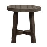 Modern Farmhouse Splay Leg Round End Table - Image 4