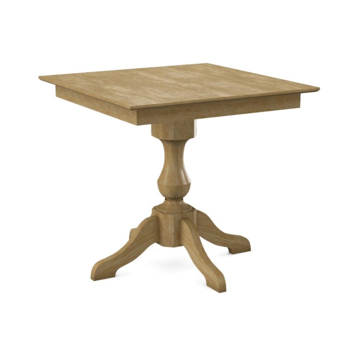 Build Your Own Pedestal Table w/ 36" Square Tabletop w/ Reverse Bevel Edge - Image 29