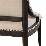 Americana Farmhouse Uph Shelter Dining Bench- Black - Image 8