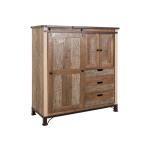 3 Drawer 1 Sliding Door 2 Door Gentleman's Chest - Antique - Image 4