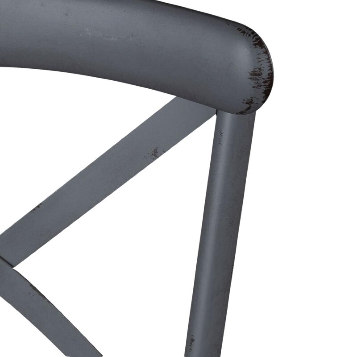 X Back Counter Chair - Grey - Image 8