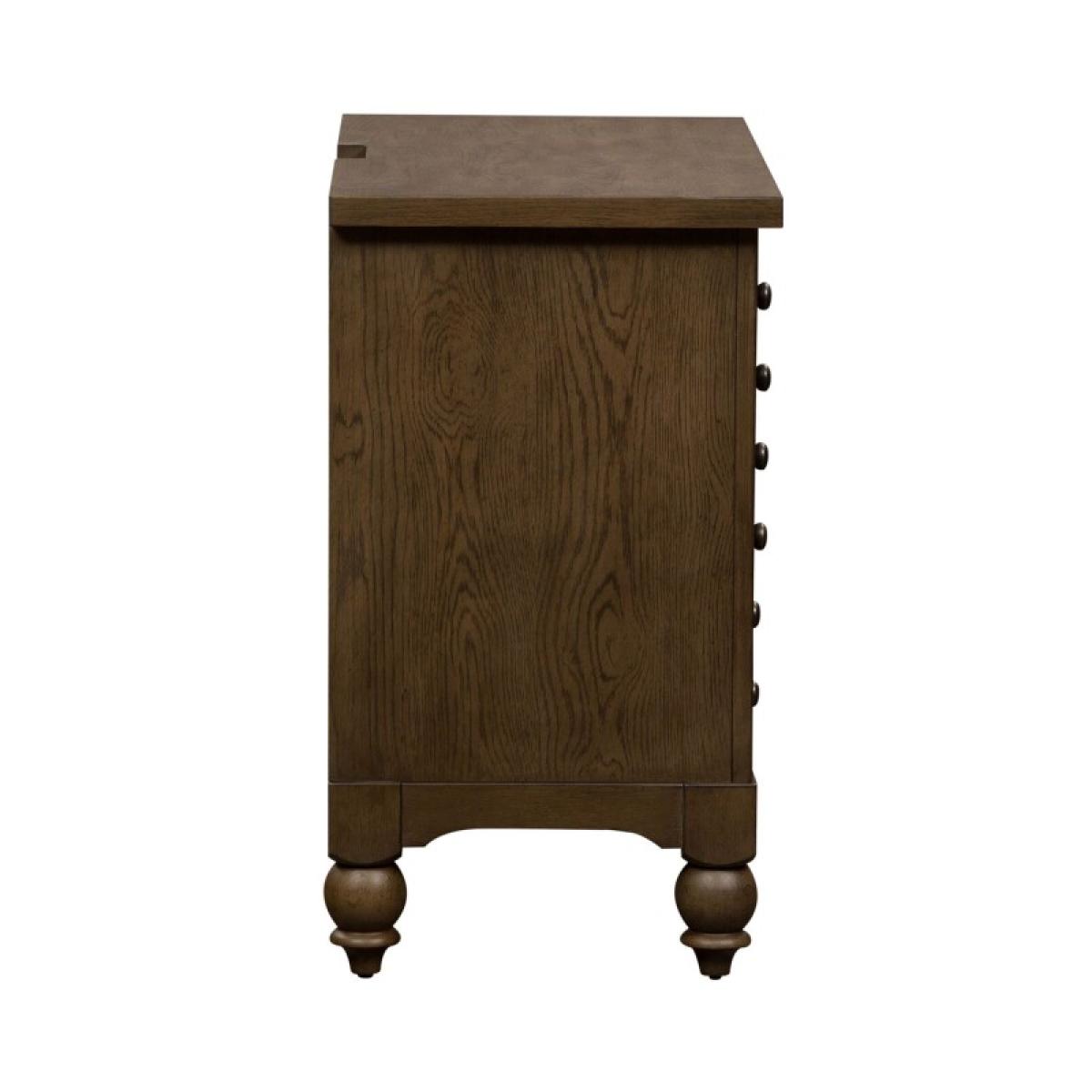 Americana Farmhouse Bedside Chest w/ Charging Station - Image 5