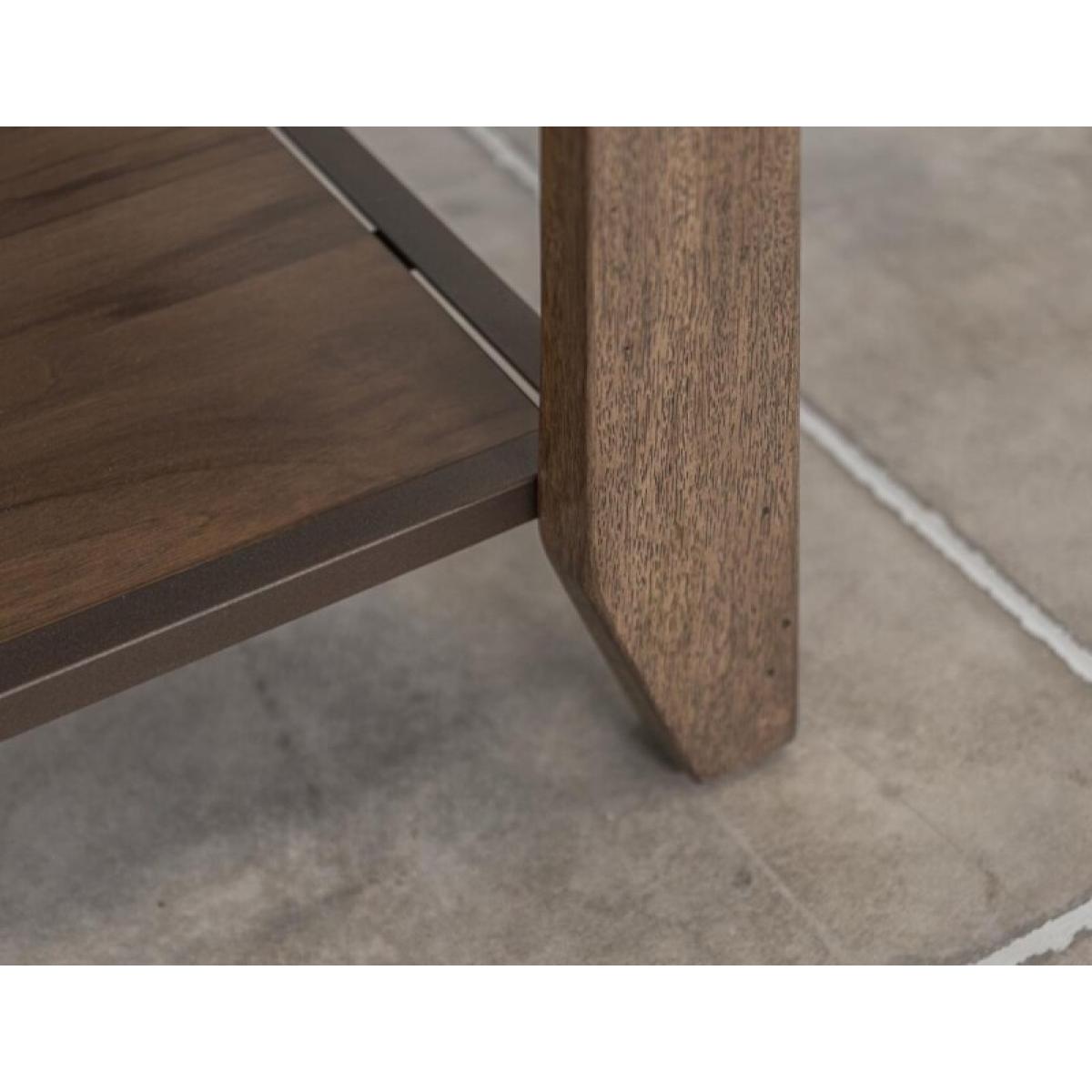 1 Drawer, 1 Shelf, End Table - Natural Teca - Image 7