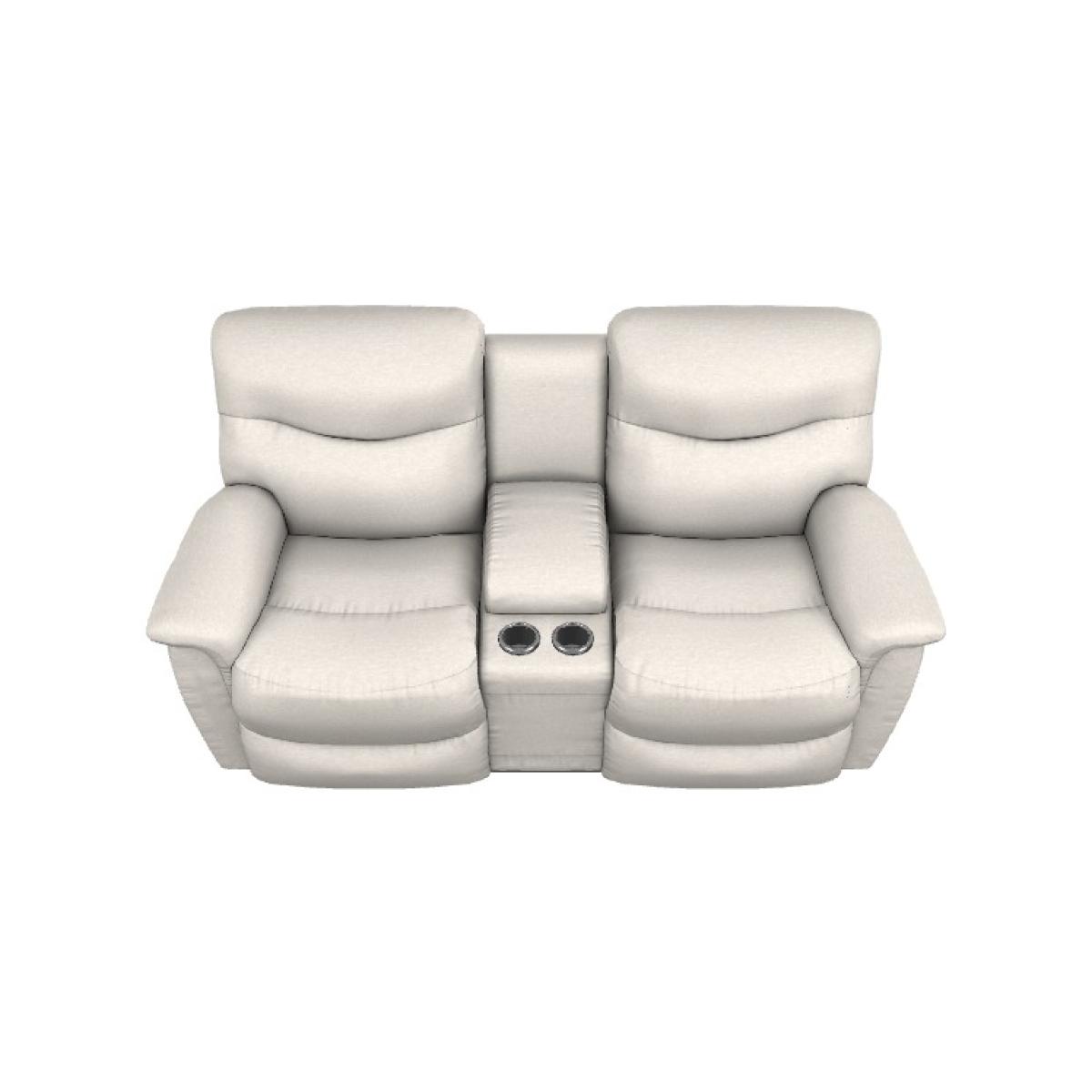 James Power Reclining Loveseat W/ Headrest & Console - Image 2