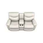 James Power Reclining Loveseat W/ Headrest & Console