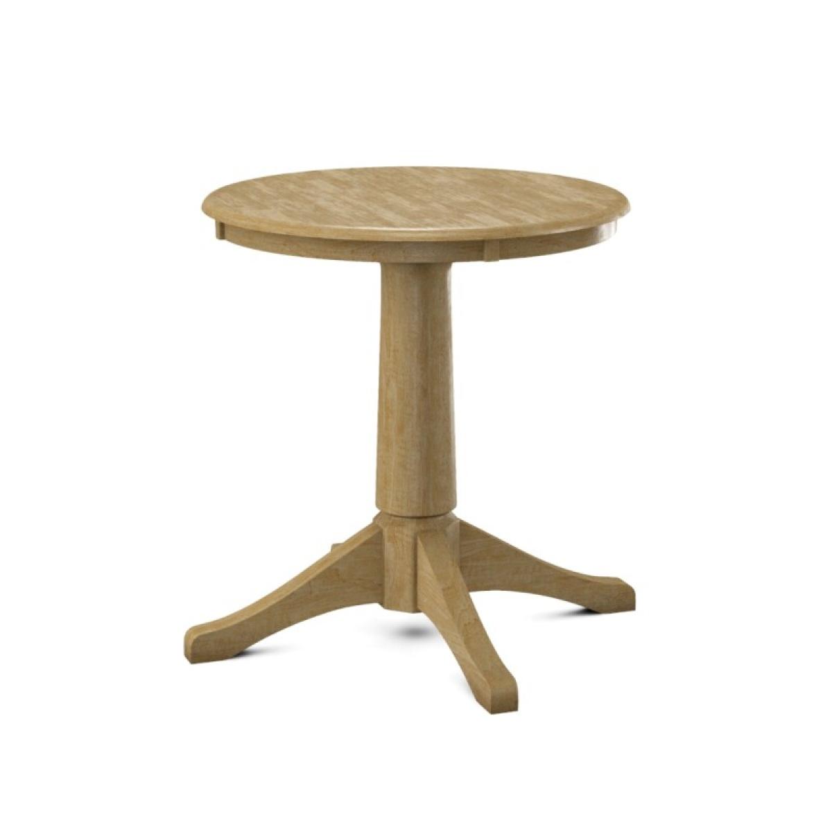 Build Your Own Pedestal Table w/30"H Small Transitional Pedestal - Image 3
