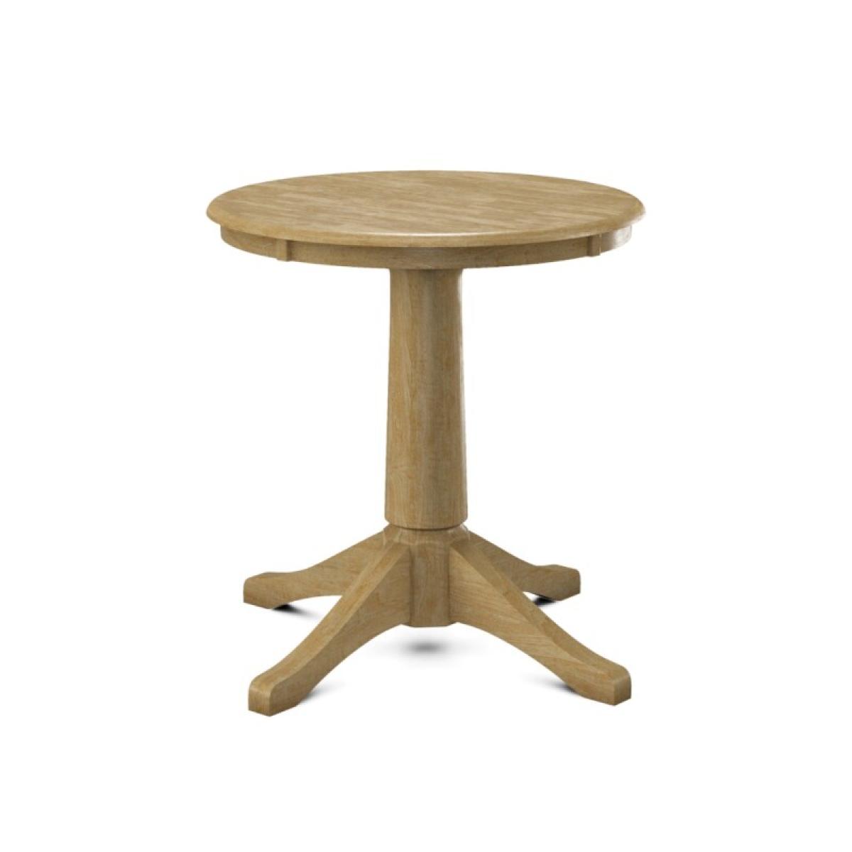 Build Your Own Pedestal Table w/30"H Small Transitional Pedestal - Image 36