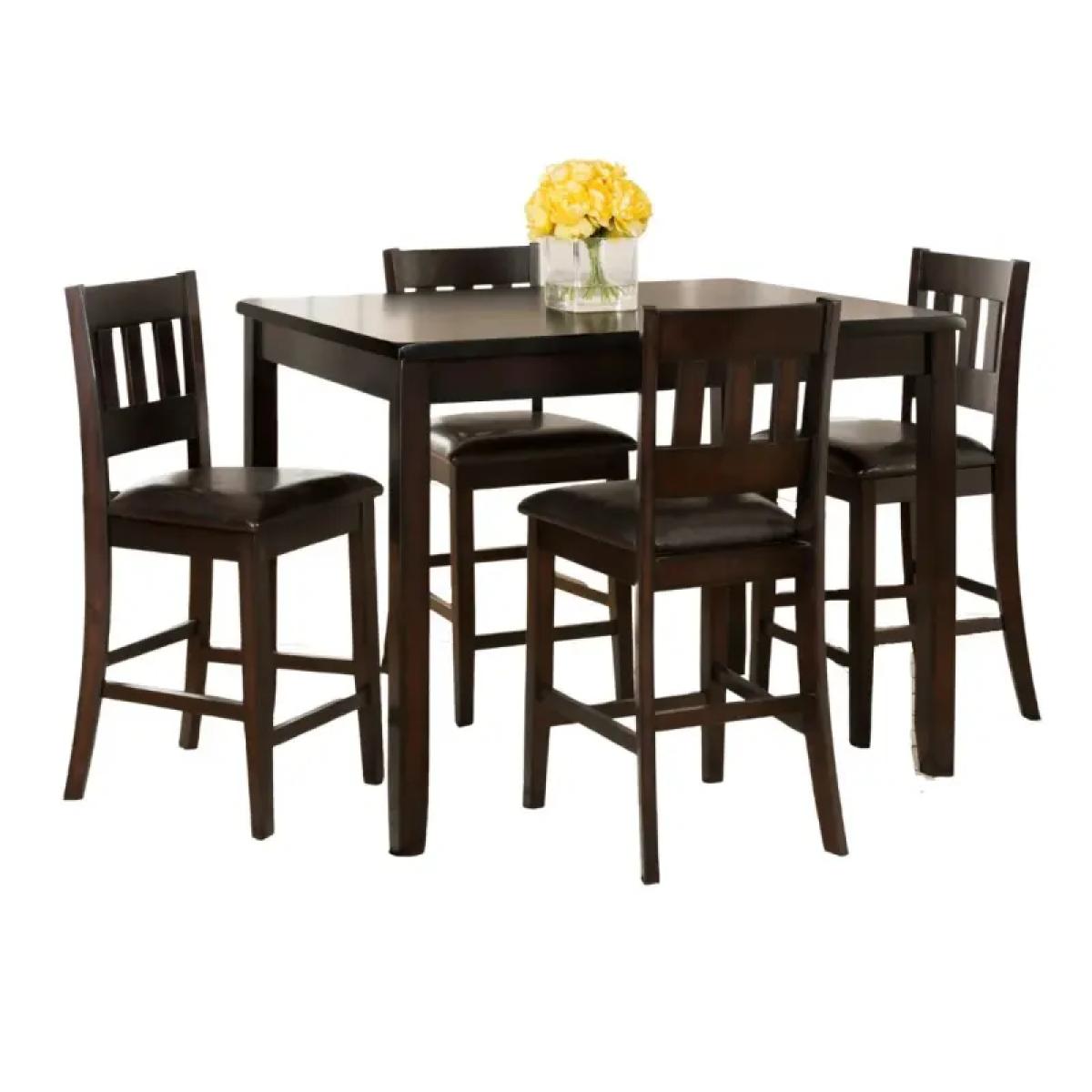 Dark Rustic Prairie Counter Dining 5 Pack - Image 2