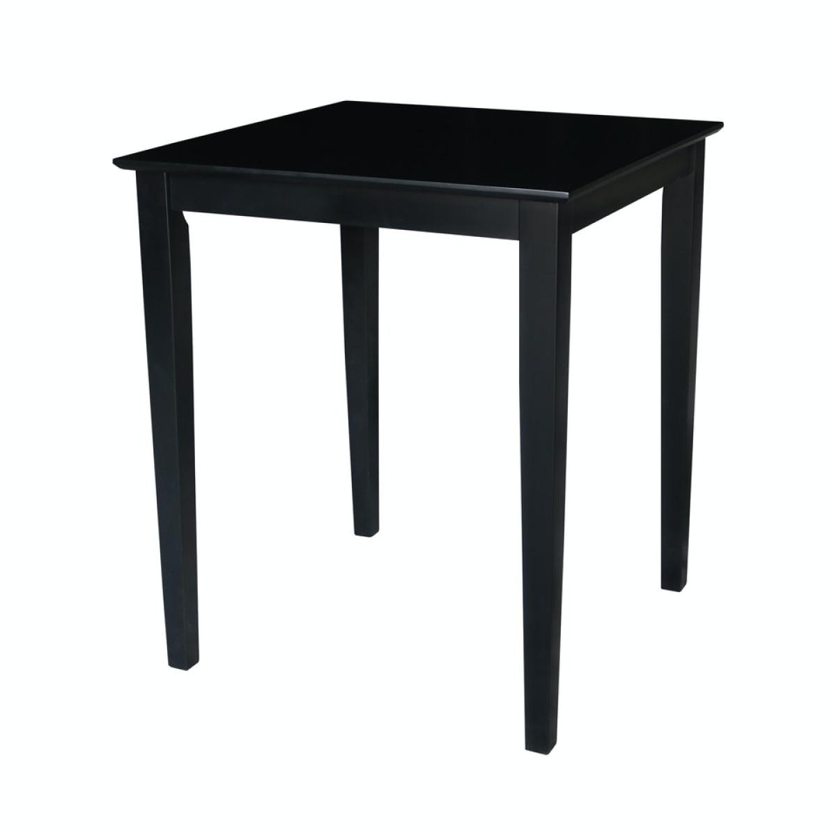 4606a22a5317a973b033d0d12c0be461 Dining Essentials - 30'' Square Table w/ 30''H Shaker Legs in Black - T46-30S - Image 1
