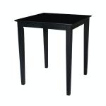 Dining Essentials - 30'' Square Table w/ 30''H Shaker Legs in Black - T46-30S