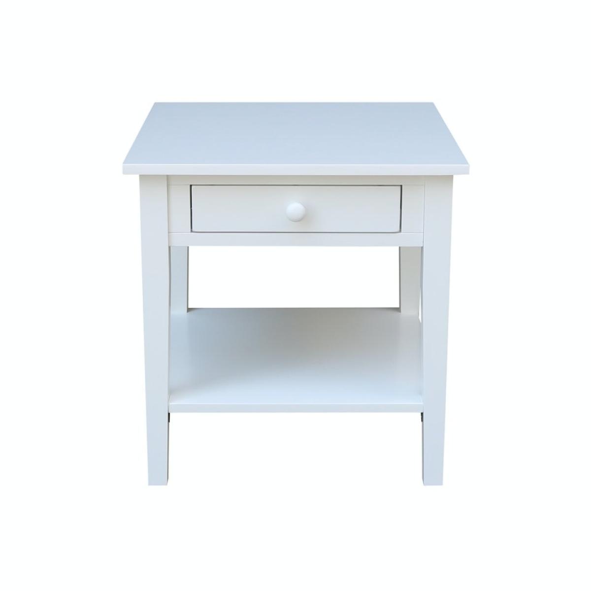 Destinations Collection - Spencer End Table in Pure White - Image 4