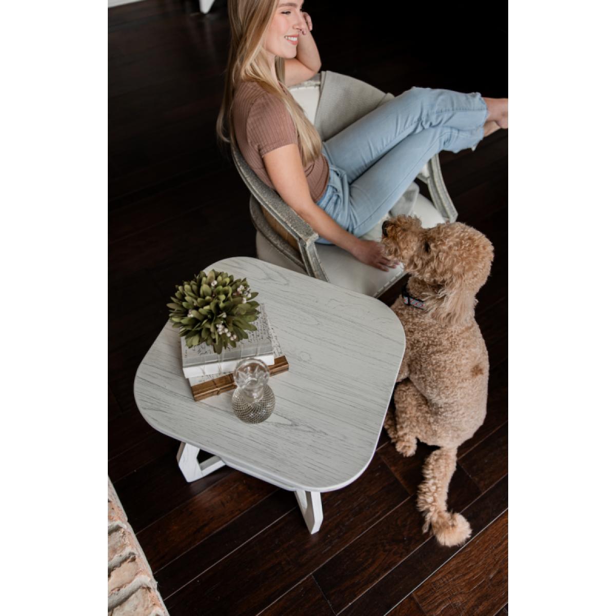 Surfside End Table - Weathered White - Image 5
