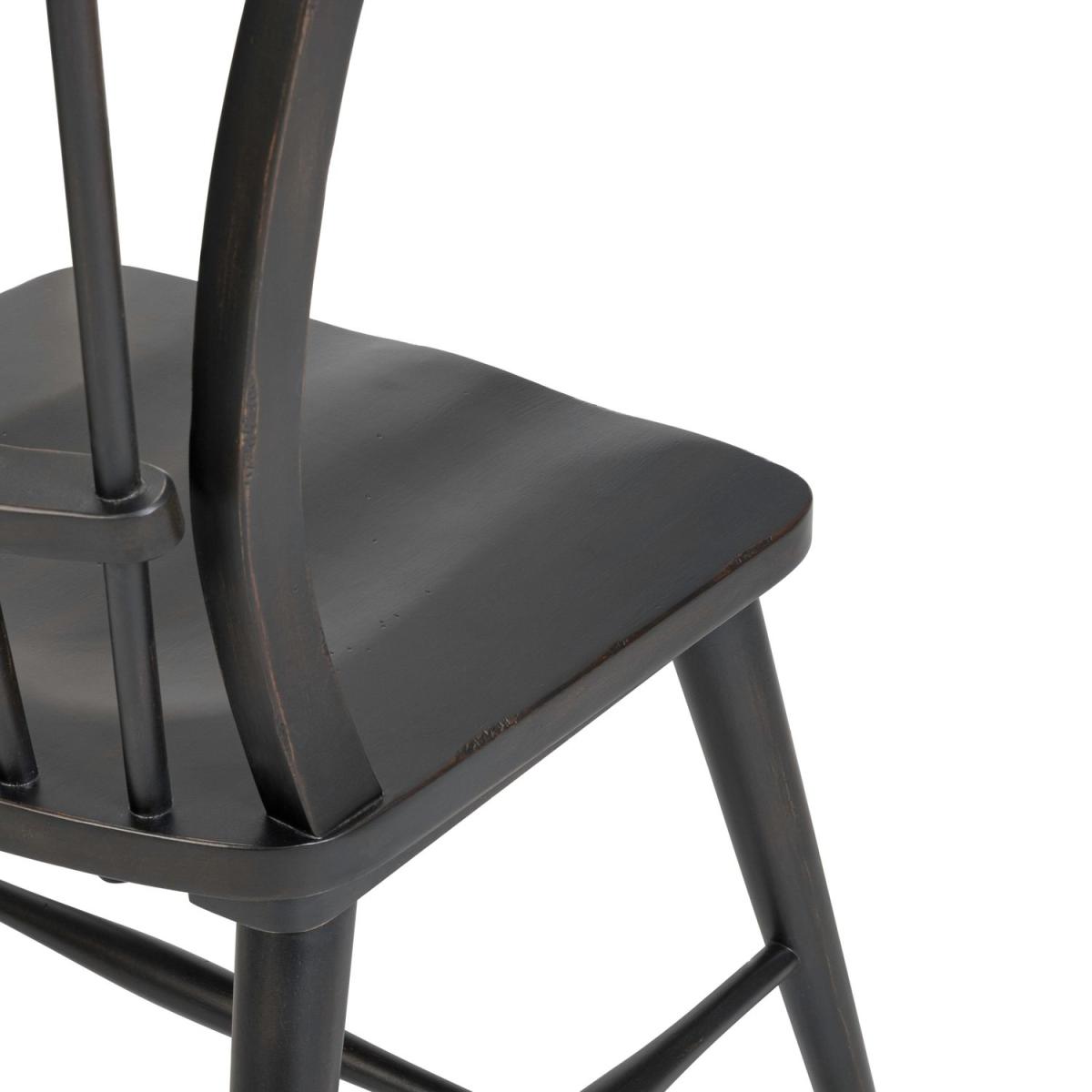 River Place Windsor Back Side Chair - Black (RTA) - Image 9