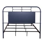 Vintage Series Queen Metal Bed- Navy - Image 7