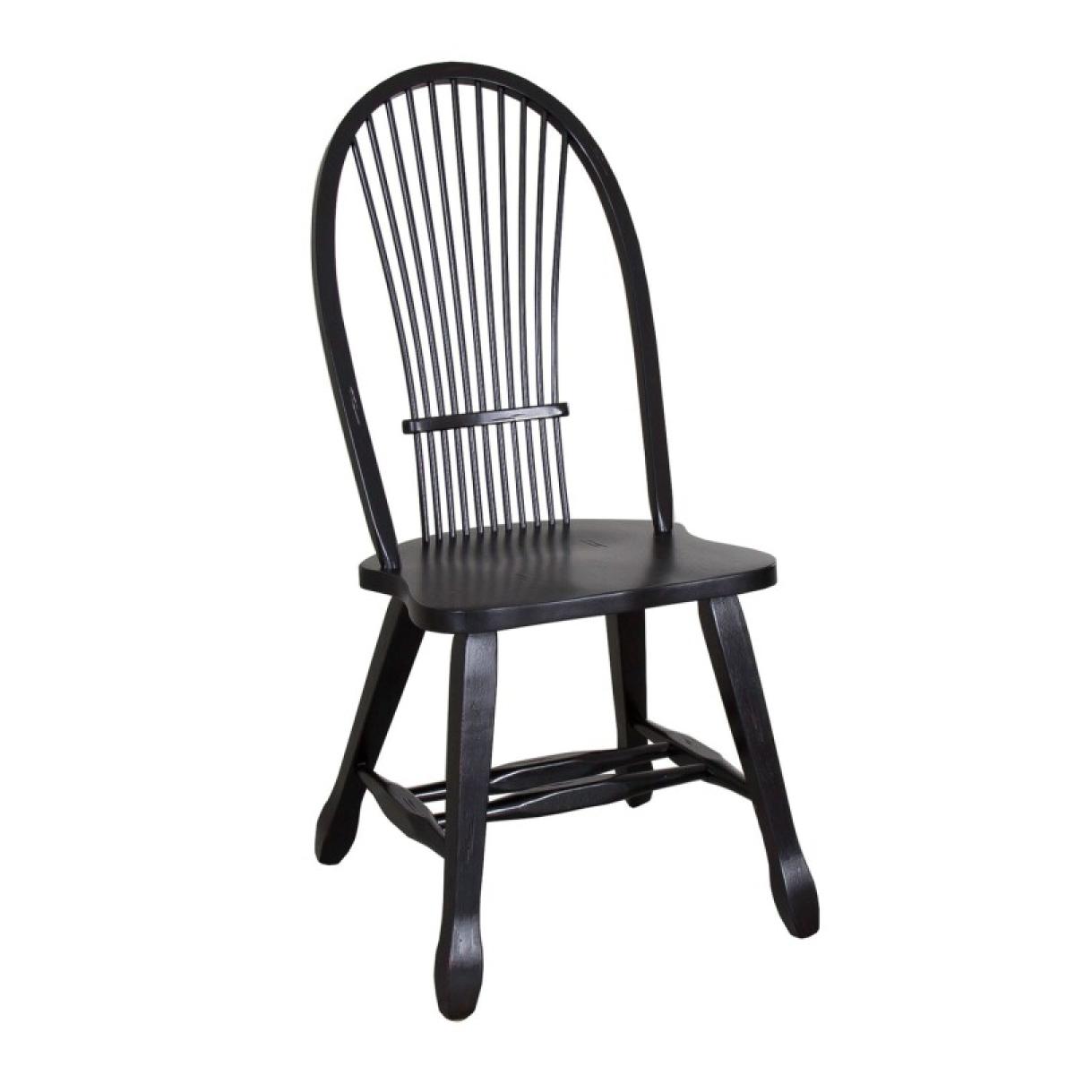 Treasures Sheaf Back Side Chair - Black - Image 3