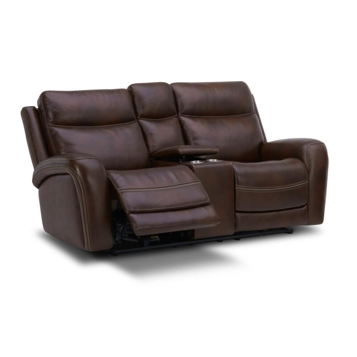 Blair Loveseat w/Console P2 & ZG - Cognac - Image 7