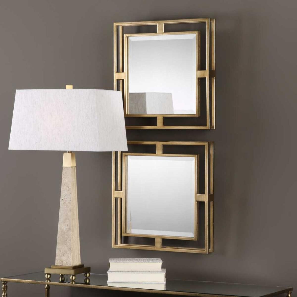 Allick Square Mirrors, S/2 - Image 4