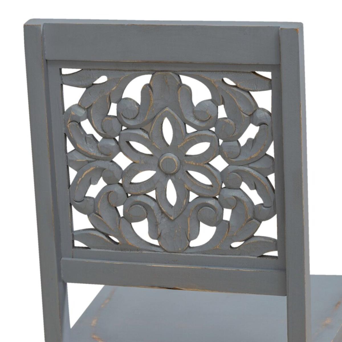 Trellis Lane Accent Chair- Grey - Image 8